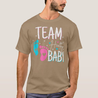 Lönsam gender avslöjar ett friskt team i baby part t shirt