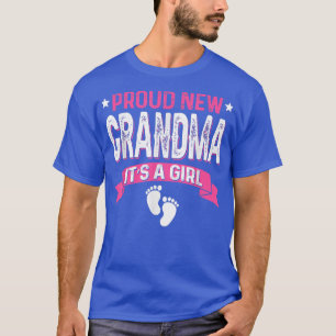 Lönsam Gender för familjen Reveal Proud New Grandm T Shirt