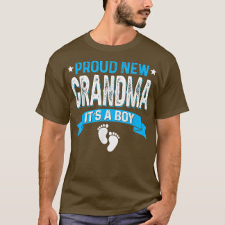 Lönsam Gender för familjen Reveal Proud New Grandm T Shirt