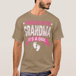 Lönsam Gender för familjen Reveal Proud New Grandm T Shirt