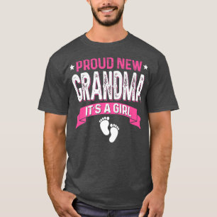 Lönsam Gender för familjen Reveal Proud New Grandm T Shirt