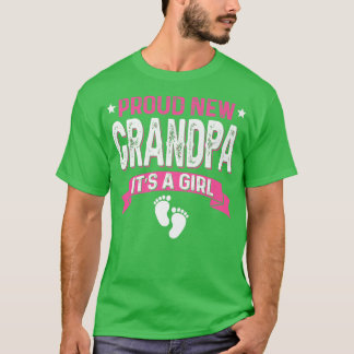 Lönsam Gender för familjen Reveal Proud New Grandp T Shirt