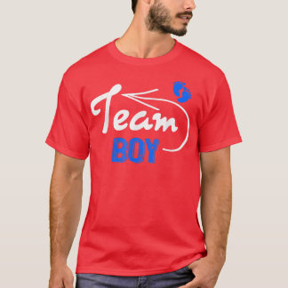 Lönsam Gender Reveal Team Boy Blue Gravid Announ T Shirt