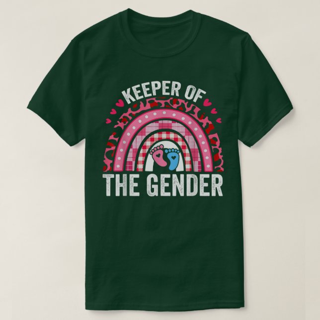 Lönsam Gender visar innehavare av Genderna Leopard T Shirt (Design framsida)