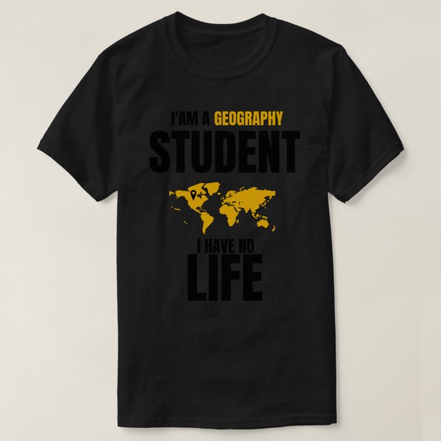 Lönsam geografisk citattecken,i&x27;är en geografi t shirt (Design framsida)