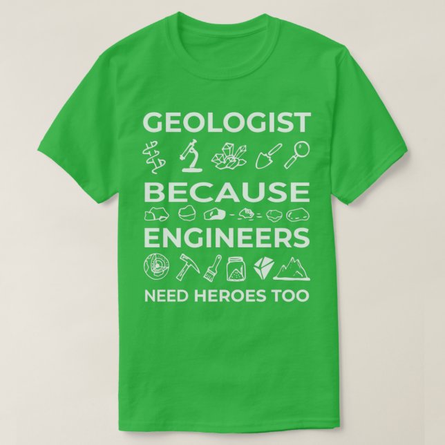 Lönsam geolog Geoology Ingenjör Classic TShirt T Shirt (Design framsida)