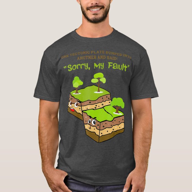 Lönsam geologi Jordbävning Gift Cute Earth Manar T Shirt (Framsida)