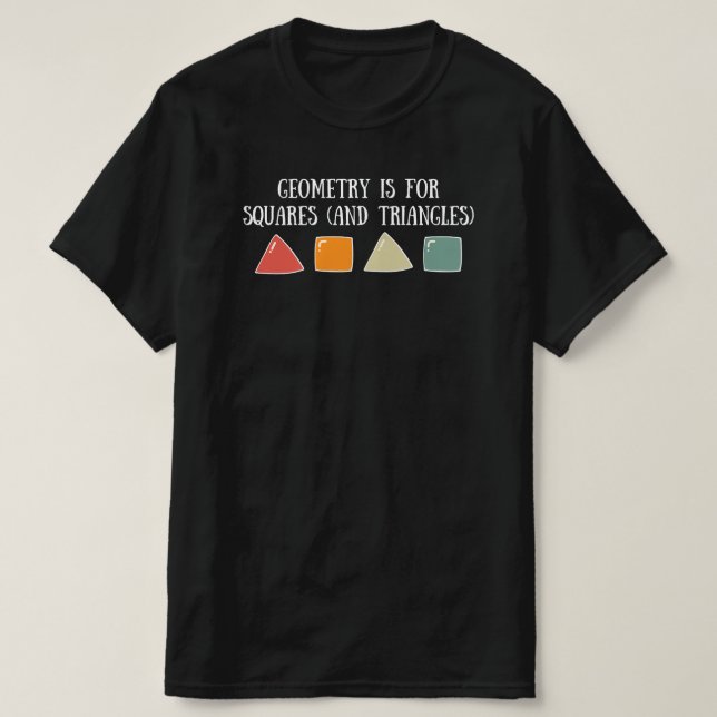 Lönsam geometricitat för Math Teacher T Shirt (Design framsida)