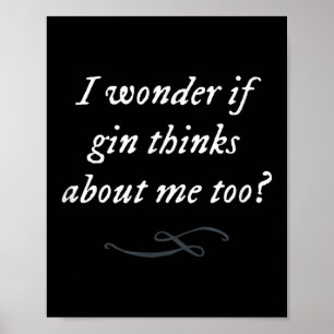 Lönsam Gin Citote Party som säger enkelt grafiskt Poster