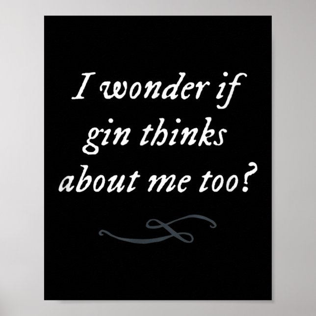 Lönsam Gin Citote Party som säger enkelt grafiskt  Poster (Framsidan)