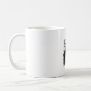 Lönsam Giraffe UFO Zoo Animal Konstig Meme Graphic Kaffemugg