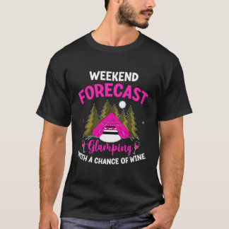 Lönsam Glamping-Vin-design för en Lycklig Glamper T Shirt
