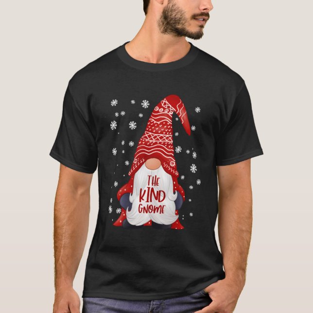 Lönsam Gnome-familj matchande julklapp Pa T Shirt (Framsida)