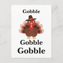 Lönsam Gobble Thanksgiving Cute Minimalistic Turke