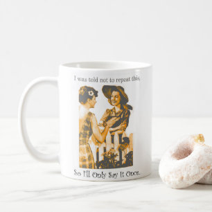 Lönsam Gossip Dam med ditt namn Kaffemugg