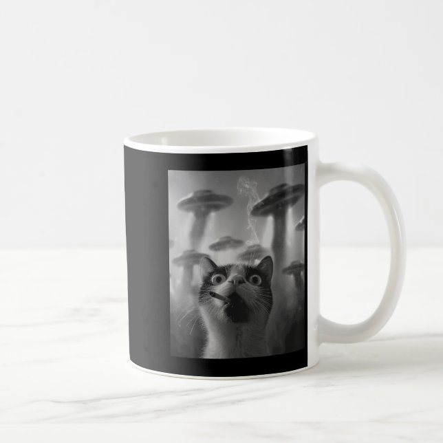 Lönsam grafik Cat Gangster Funny _1 Kaffemugg (Höger)
