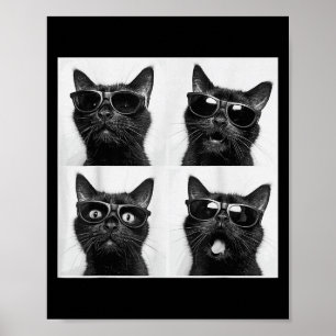 Lönsam grafik Cat Photobooth Selfie Funny _5 Poster