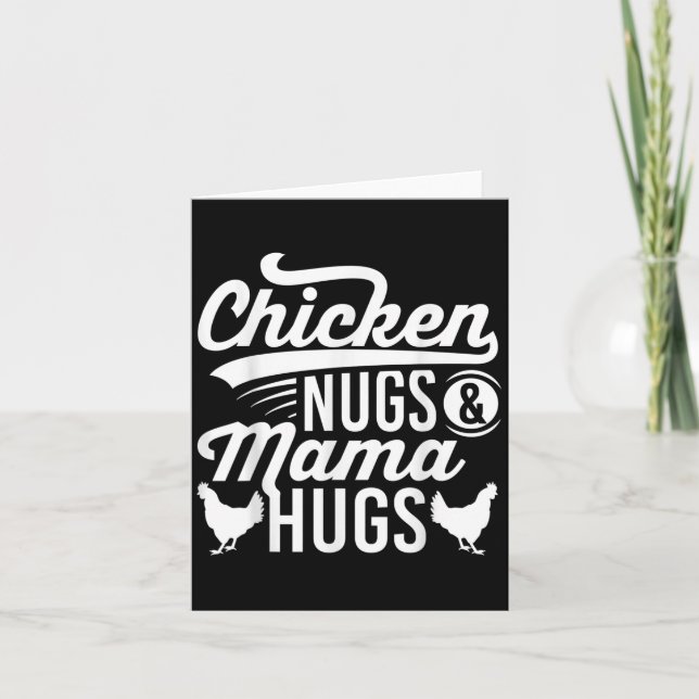 Lönsam grafik, citattecken, chicknuggar och Mamma  Kort (Framsida)