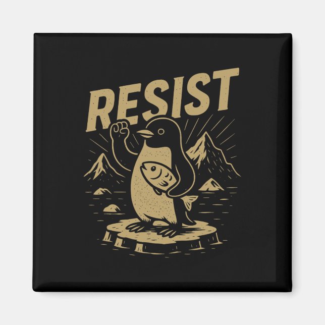 Lönsam grafik Penguins motstår penguin mot Tari Magnet (Framsidan)