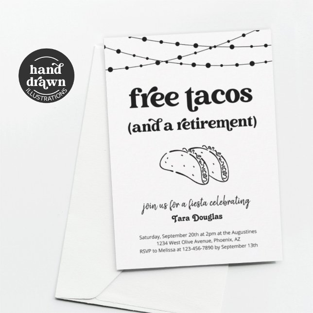 Lönsam gratis Tacos och inbjudan till Pension-part (Skapare uppladdad)