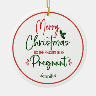 Lönsam Gravid Meddelande jul Julgransprydnad Keramik