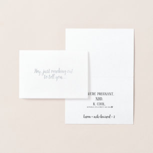 Lönsam Gravid Meddelande om Mini Foil Card Folierat Kort