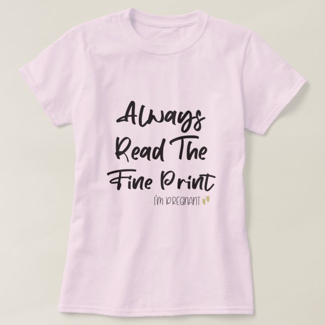 Lönsam Gravid Visa alltid Bran Skriv ut, T Shirt (Design framsida)