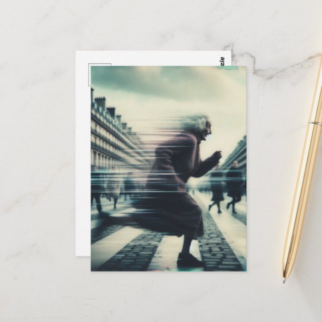 Lönsam grej på Springa i staden Vykort (Fram/Back In Situ)