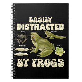 Lönsam groda Älskare som lätt distraherats av grod Anteckningsbok