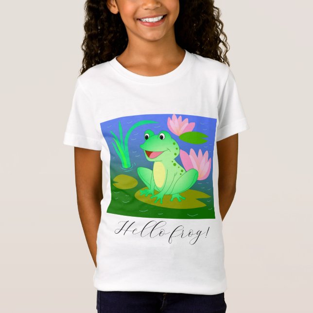 Lönsam groda, illustration av tecknad t shirt (Framsida)