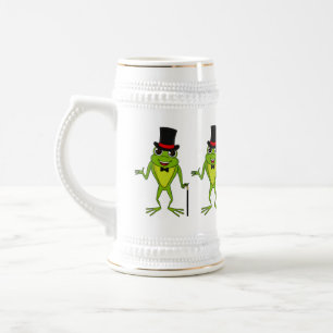 Lönsam groda med top hat tecknad sejdel