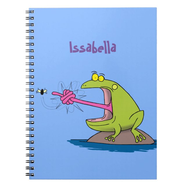Lönsam groda och fluggroda tecknad anteckningsbok (Framsidan)