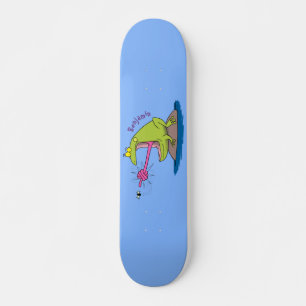 Lönsam groda och fluggroda tecknad mini skateboard bräda 18,5 cm