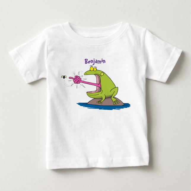 Lönsam groda och fluggroda tecknad t shirt (Framsida)