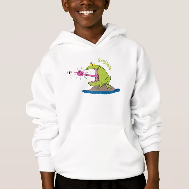 Lönsam groda och fluggroda tecknad t shirt (Framsida)