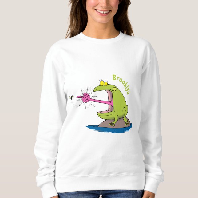 Lönsam groda och fluggroda tecknad t shirt (Framsida)