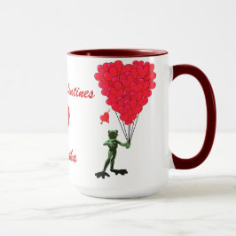 Lönsam groda och Valentineser i kärlek Mugg