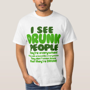 Lönsam Grönt Beer Day Humor Tee Shirt