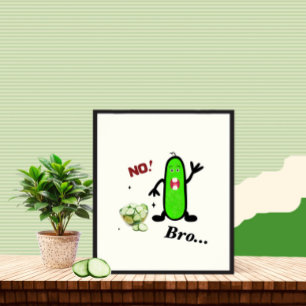 Lönsam grönt gurka poster