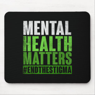 Lönsam Grönt Mental Health S Awareness Avslutar mö Musmatta