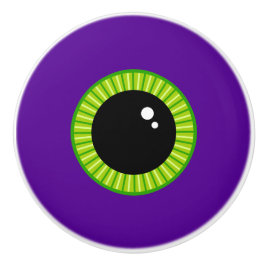 Lönsam Grönt och Lila Monster Eyeball Knopp
