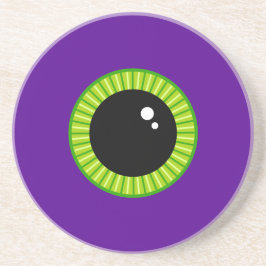 Lönsam Grönt och Lila Monster Eyeball Underlägg