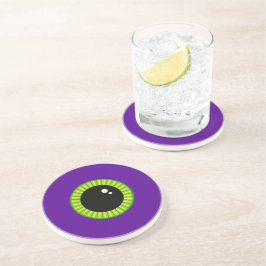 Lönsam Grönt och Lila Monster Eyeball Underlägg