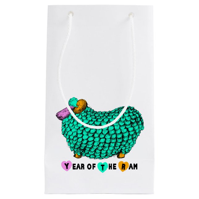 Lönsam Grönt Ram kinesisk år Zodiac S Gift Bag (Framsidan)