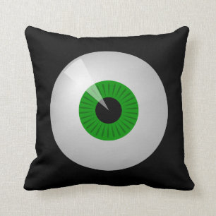 Lönsam Grönt Tecknad Monster Öga Eyball Pillow Kudde
