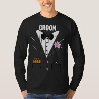 Lönsam Groom Tuxedo med cigarrer och Ring för Brid Tee