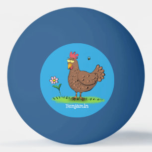 Lönsam grumlig tecknad för kyckling pingisboll