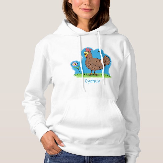 Lönsam grumlig tecknad för kyckling t shirt (Framsida)