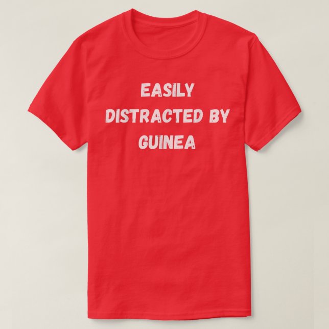 Lönsam Guinea, lätt utspridd av Guinea T Shirt (Design framsida)