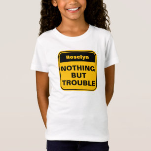 Lönsam gult bara svårt att anpassa flickor t shirt
